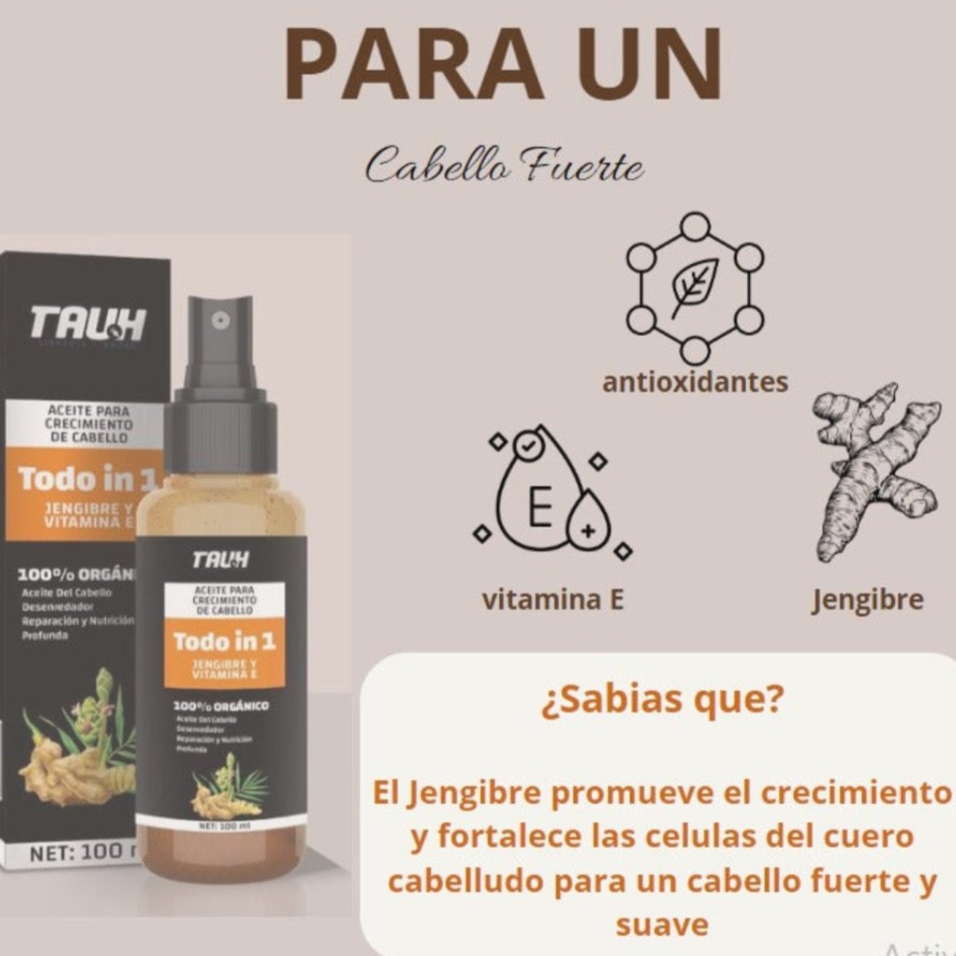 Aceite para crecimiento de cabello