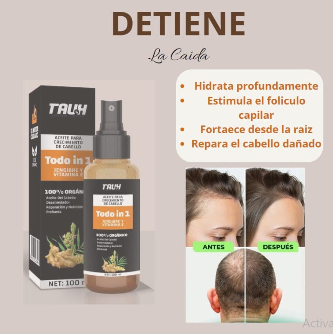 Aceite para crecimiento de cabello